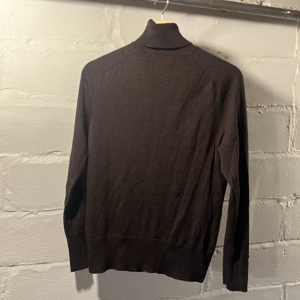 Vintage wool brown turtleneck sweater women’s medium - Picture 2 of 4